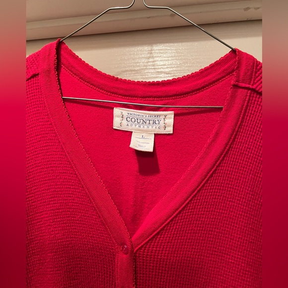 Victoria Secret Country Red Long John’s Size Large Vintage 80s/90s. - Picture 3 of 5